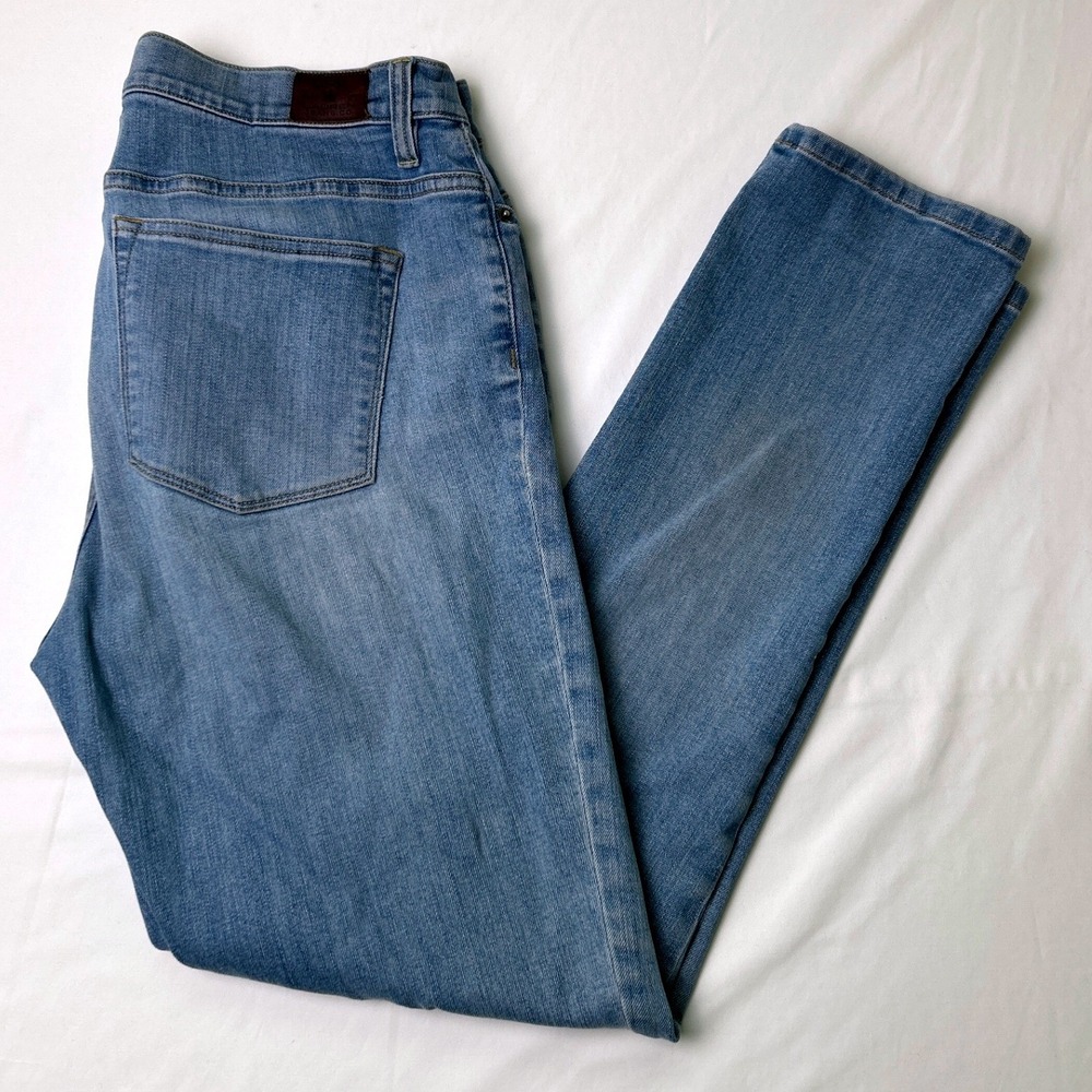 Lauren Ralph Lauren Womens Petite Straight Leg Premium Denim Jeans Size 12P Blue